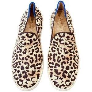 Rothy's Leopard Print Slip Ons